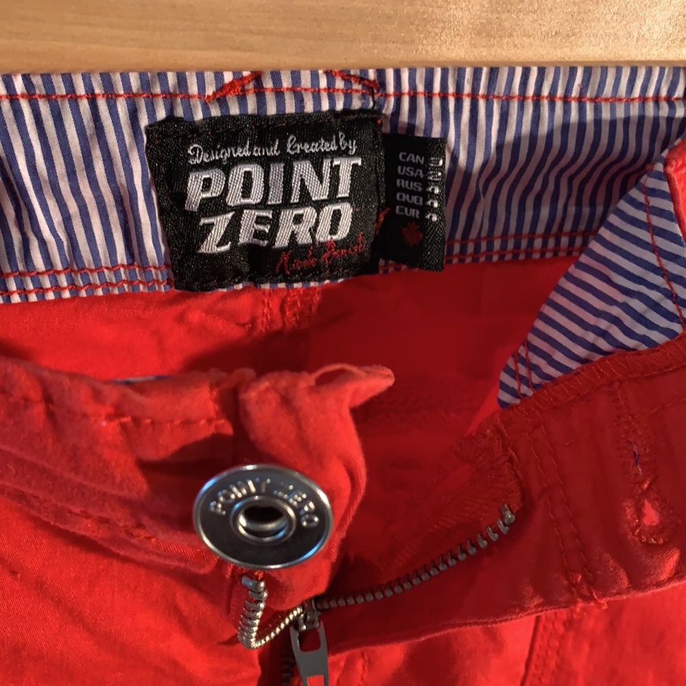 Point Zero Capris Orange-Red size US2 - Picture 4 of 7